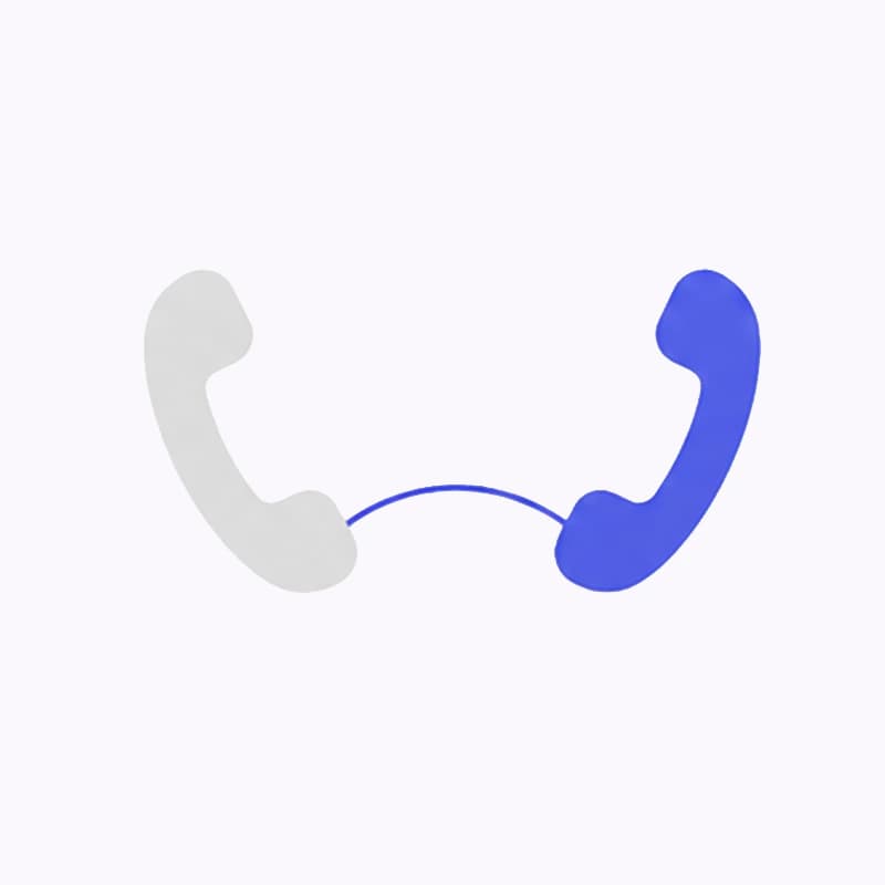 Illustration of an incoming call being answered