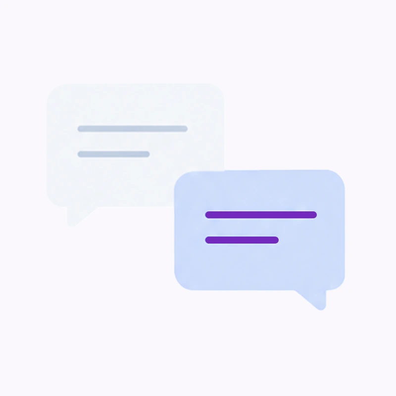 Illustration of an automatic follow-up message being sent after a period of silence